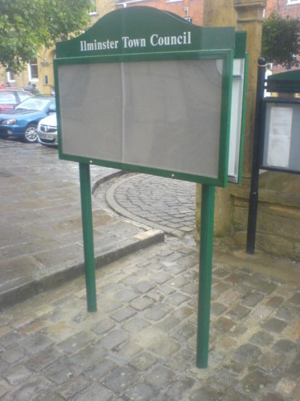 Ilminster town council double sided case